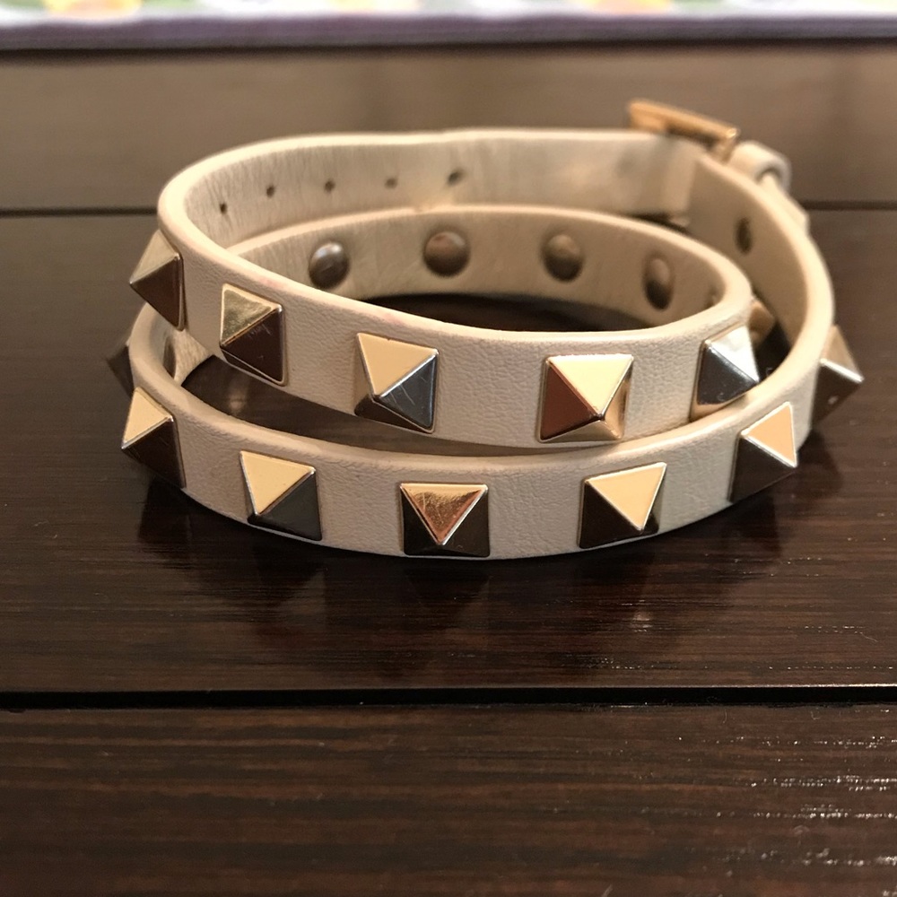 Valentino RockStud Leather Bracelet